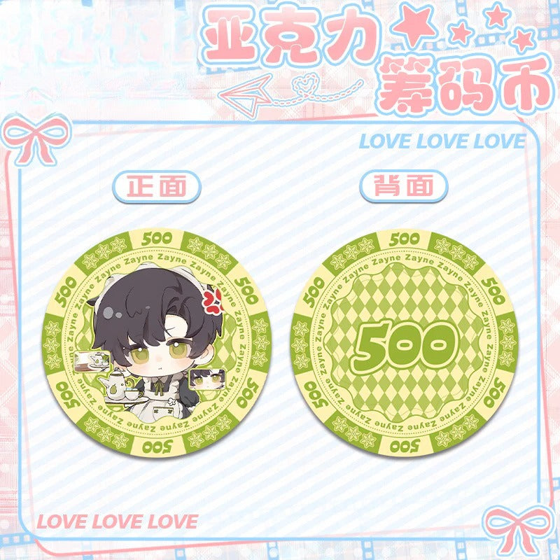 LaDS Acrylic Chip Coin 201-250 - Sandwich Double-Sided High-Definition Pattern Anime Game Merchandise - merrys