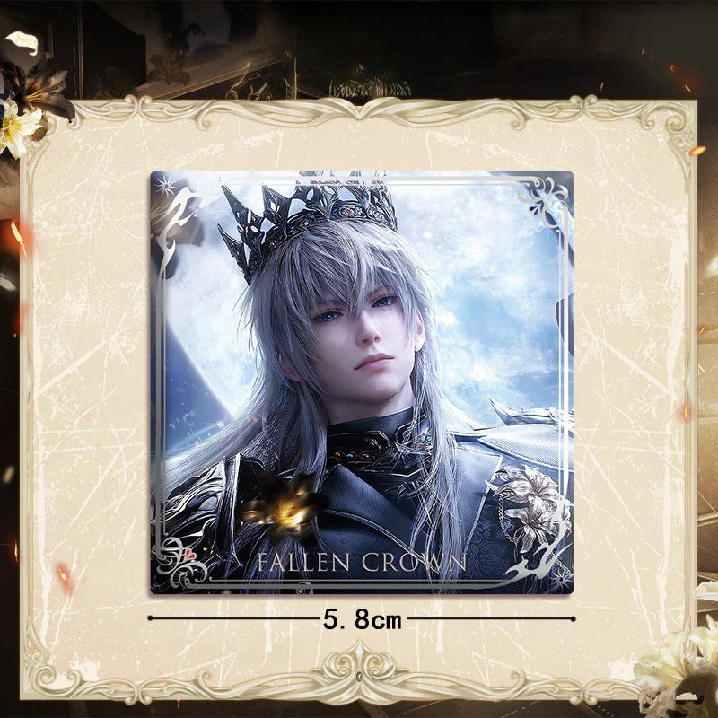 LaDS Xavier Falling Crown Series - Acrylic Sandwich Standee, Art Paper & Quicksand Keychain - merrys