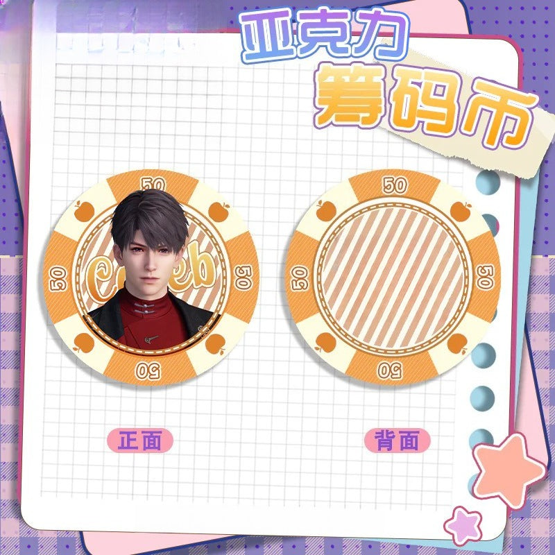 LaDS Acrylic Chip Coin 201-250 - Sandwich Double-Sided High-Definition Pattern Anime Game Merchandise - merrys