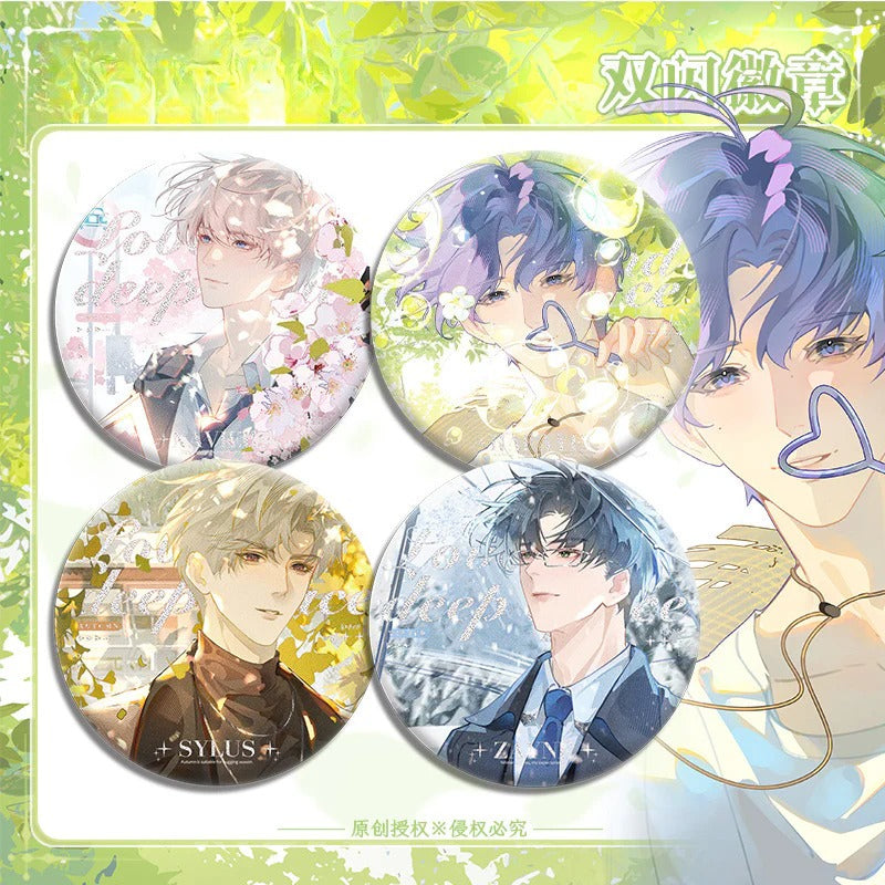 LaDS Original Four Seasons Movement Double Flash Badge - 75mm 58mm PET Badge Game Merchandise - merrys