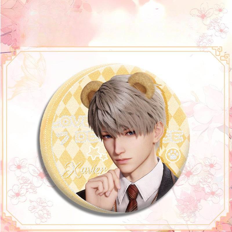 LaDS Double Flash Badge 143-196 - Diameter 75mm 58mm Tinplate Anime Merchandise - merrys