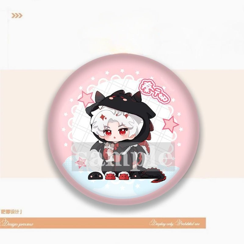 Artist-Authorized Lads Chibi Badges - Xavier, Sylus, Zayne, Rafayel, Caleb