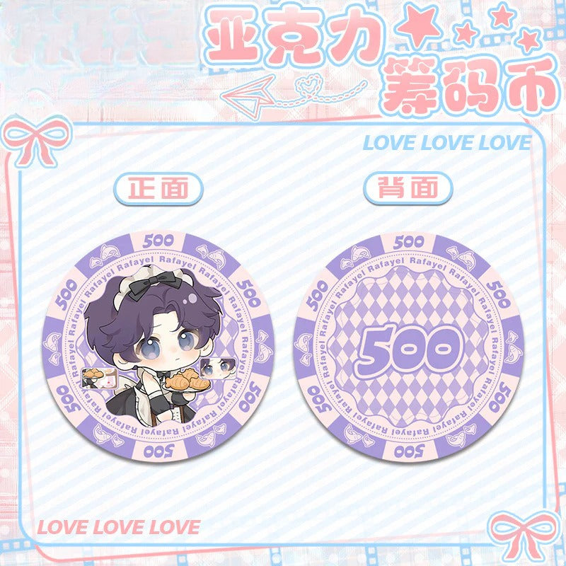 LaDS Acrylic Chip Coin 201-250 - Sandwich Double-Sided High-Definition Pattern Anime Game Merchandise - merrys