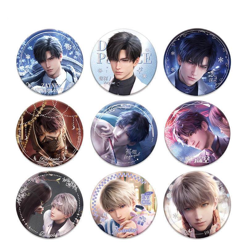 LaDS Double Flash Badge 1-64 - 75mm 58mm Tinplate Anime Merchandise - merrys