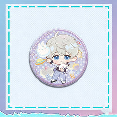 LaDS Collab Series PET Double Flash Badge - Tinplate 58/75mm Anime Game Merch - merrys