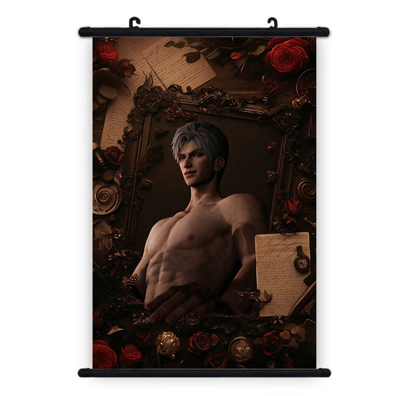 Sylus Series Artist-Hand-Painted Original Fan Art LaDS Canvas Wall Scroll - Anime Game Merch