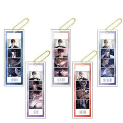 LaDS Long Keychain - Electroplated Golden Beaded Chain Clasp, Anime Acrylic Charm - merrys