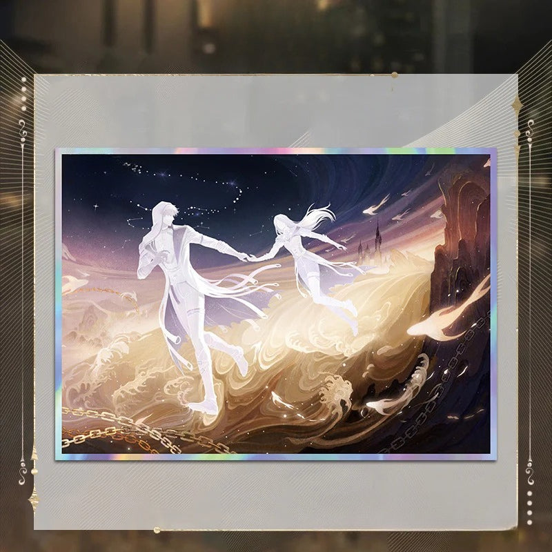 LaDS Acrylic Double Flash Art Card High-Definition Printing Anime Mobile Game Merchandise - merrys