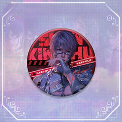 LaDS Double Flash Badge 143-196 - Diameter 75mm 58mm Tinplate Anime Merchandise - merrys