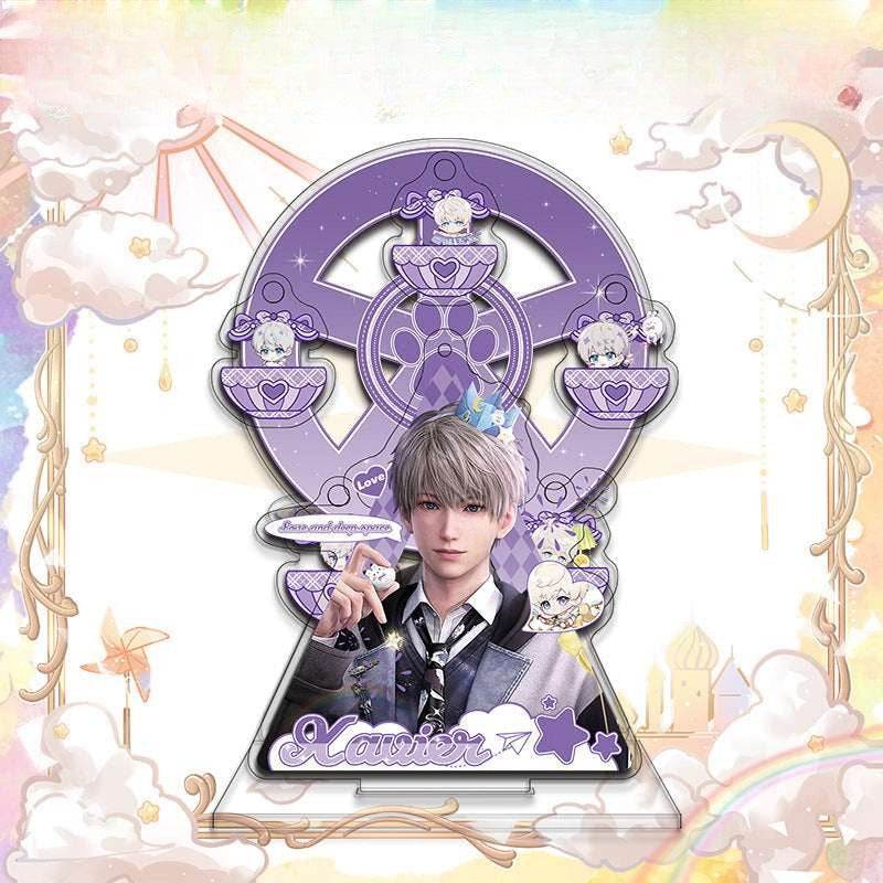 LaDS Ferris Wheel Decoration - Sylus, Rafayel Cartoon Creative Desktop Ornament, Easy to Install and Rotate - merrys