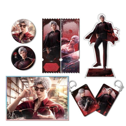 LaDS Sylus Dark Spot Leader - Acrylic Sandwich Standee, Double Flash Badge, Art Card, Quicksand Keychain - merrys