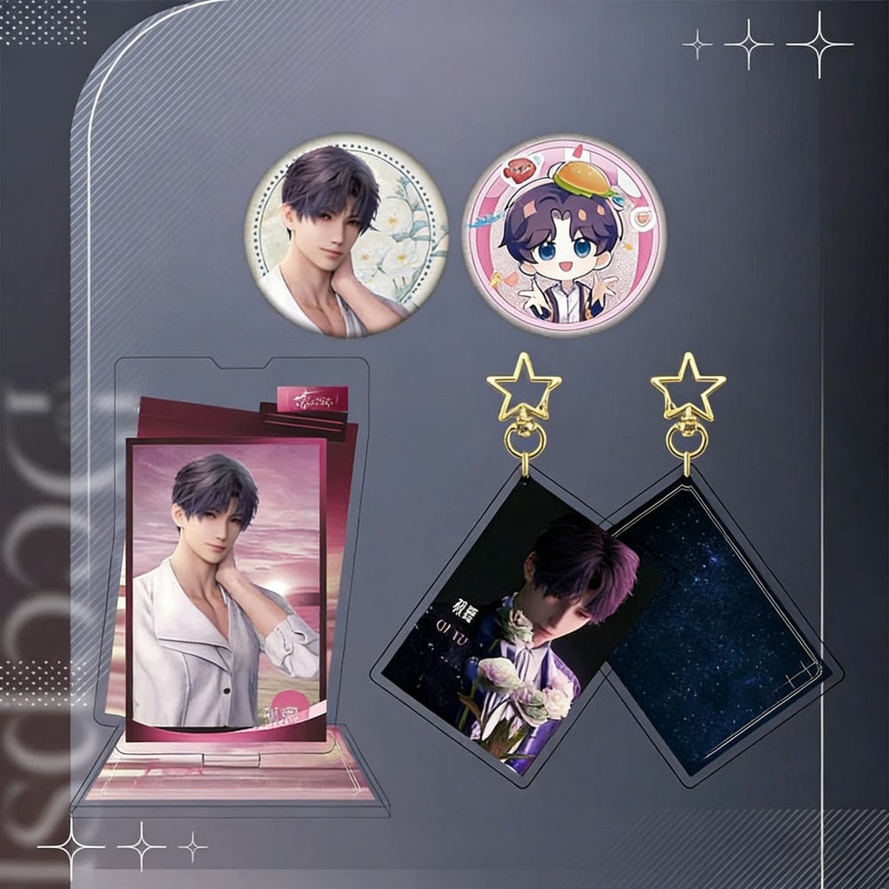 LaDS Collab Series Acrylic Sandwich Set - Standee & Keychain & Double Flash Badge - merrys