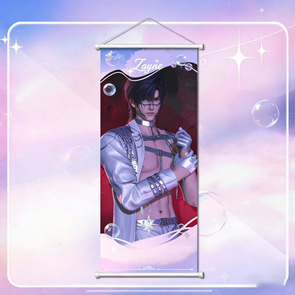 LaDS Premium Canvas Wall Scroll - Anime Game Merch - merrys