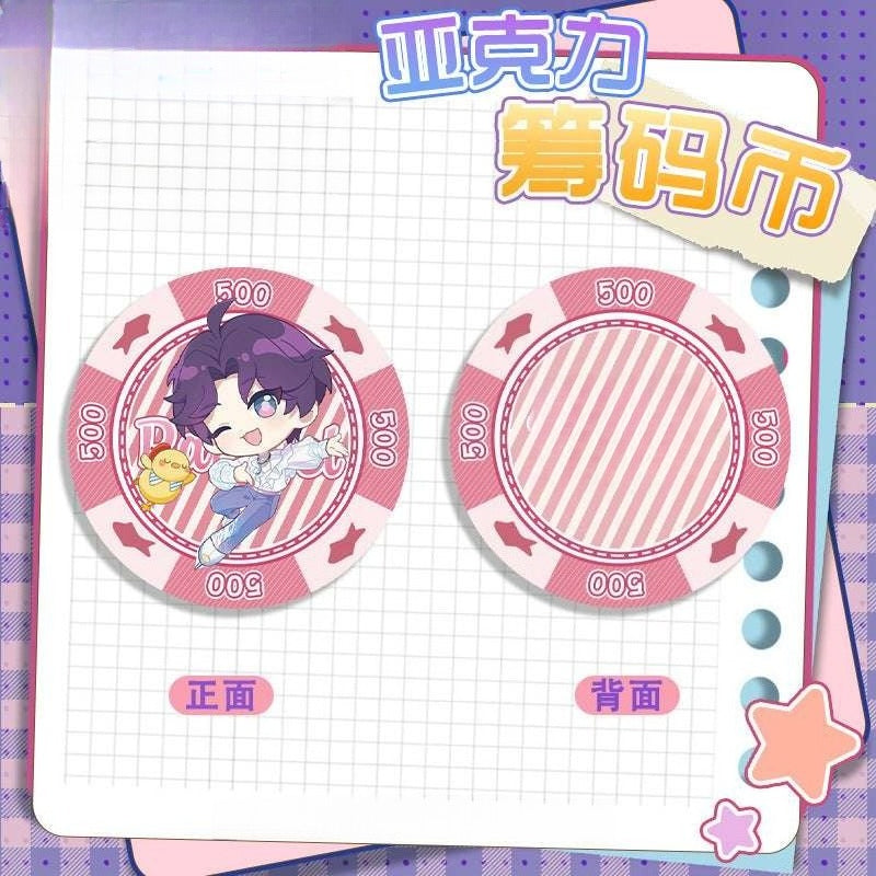 LaDS Acrylic Chip Coin 201-250 - Sandwich Double-Sided High-Definition Pattern Anime Game Merchandise - merrys