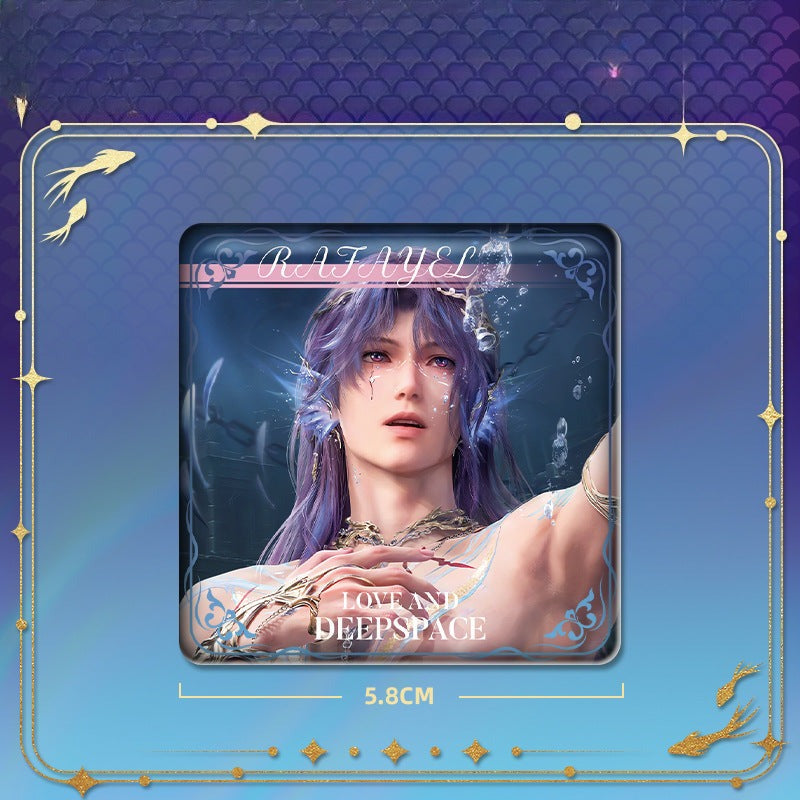 LaDS Rafayel Lemuria Sea God Series - Acrylic Sandwich Standee, Art Card, Quicksand Keychain - merrys