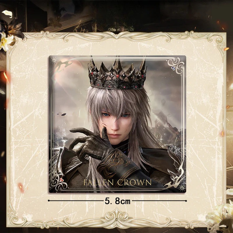 LaDS Xavier Falling Crown Series - Acrylic Sandwich Standee, Art Paper & Quicksand Keychain - merrys