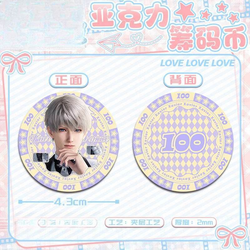 LaDS Acrylic Chip Coin 231-250 - Sandwich Double-Sided High-Definition Pattern Anime Game Merchandise - merrys