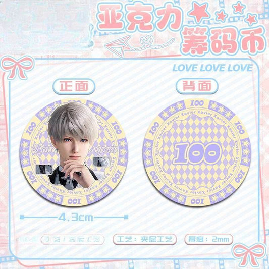 LaDS Acrylic Chip Coin 231-250 - Sandwich Double-Sided High-Definition Pattern Anime Game Merchandise - merrys