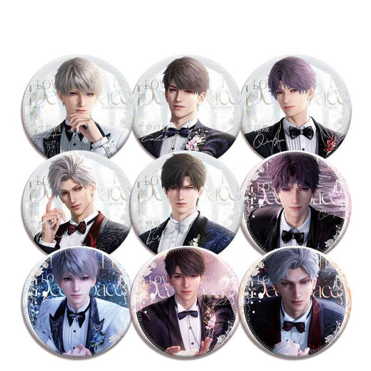 LaDS Wedding Card Series Double Flash Badge 197-206 Full Set 75mm 58mm Tinplate Anime Merchandise - merrys