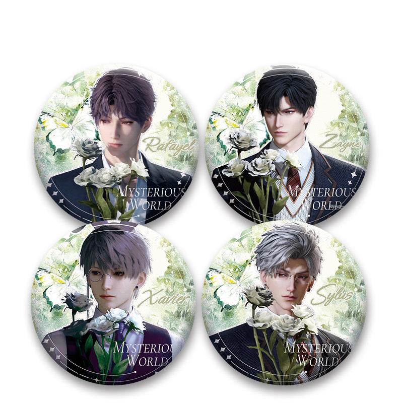 LaDS Double Flash Badge 127-154 - Diameter 75mm 58mm Tinplate Anime Game Merchandise - merrys
