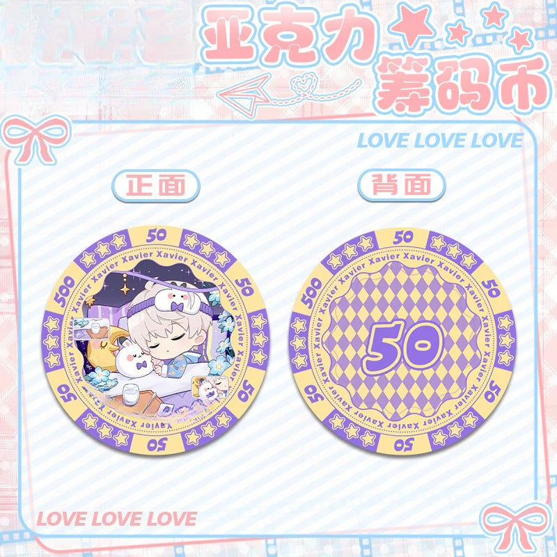 LaDS Acrylic Chip Coin 231-250 - Sandwich Double-Sided High-Definition Pattern Anime Game Merchandise - merrys