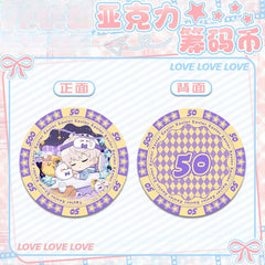 LaDS Acrylic Chip Coin 231-250 - Sandwich Double-Sided High-Definition Pattern Anime Game Merchandise - merrys