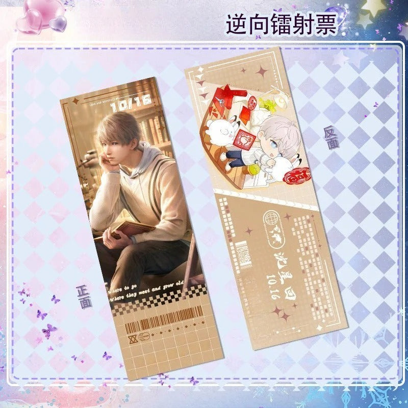 LaDS Reverse Holographic Ticket High-Definition Printing Zayne, Xavier, Rafayel Merchandise - merrys