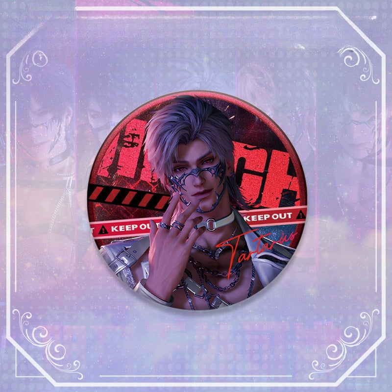 LaDS Double Flash Badge 143-196 - Diameter 75mm 58mm Tinplate Anime Merchandise - merrys