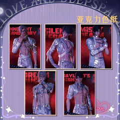 LaDS Acrylic Art Card 116-178 Large Size Holographic Edge 20.5*14.5cm Anime Merchandise - merrys