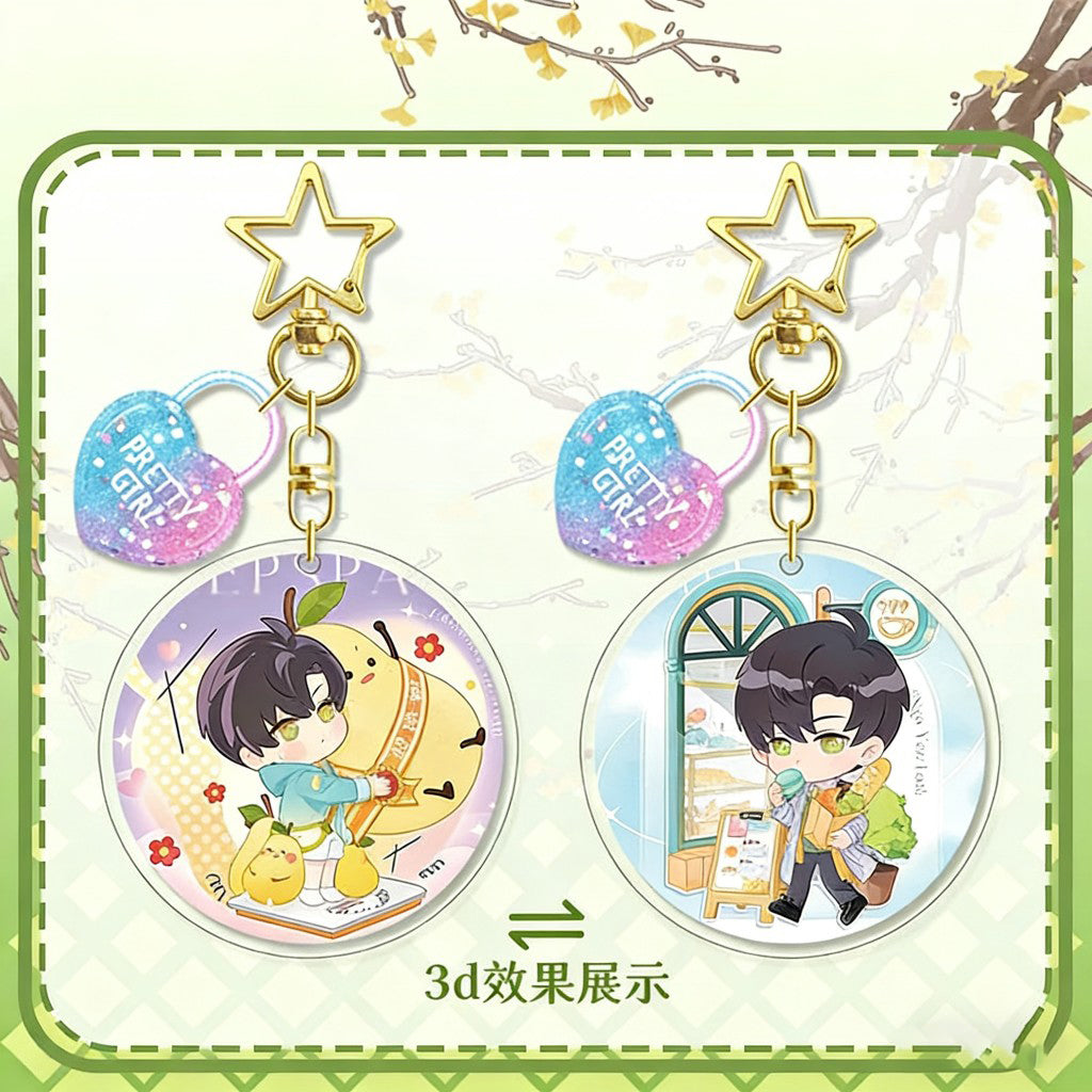 LaDS Lenticular Keychain - 3D Transformation Zayne, Rafayel, Xavier Game Anime Merchandise - merrys