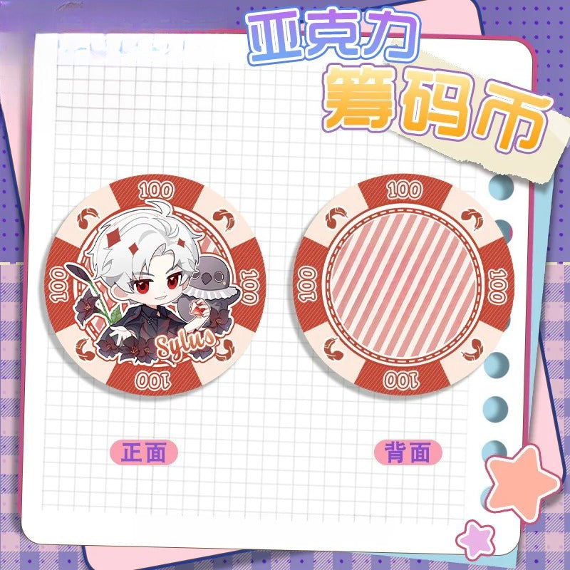 LaDS Acrylic Chip Coin 201-250 - Sandwich Double-Sided High-Definition Pattern Anime Game Merchandise - merrys