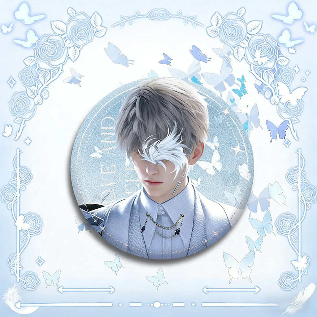 LaDS Double Flash Badge 135-138 - Diameter 75mm 58mm Tinplate Anime Merchandise Badge - merrys