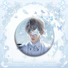 LaDS Double Flash Badge 135-138 - Diameter 75mm 58mm Tinplate Anime Merchandise Badge - merrys