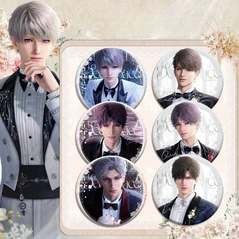 LaDS Wedding Card Series Double Flash Badge 197-206 Full Set 75mm 58mm Tinplate Anime Merchandise - merrys