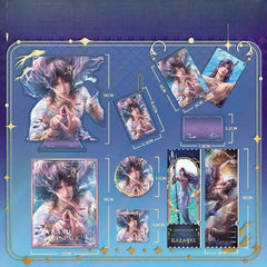 LaDS Rafayel Lemuria Sea God Series - Acrylic Sandwich Standee, Art Card, Quicksand Keychain - merrys