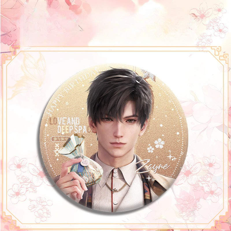 LaDS Double Flash Badge 143-196 - Diameter 75mm 58mm Tinplate Anime Merchandise - merrys