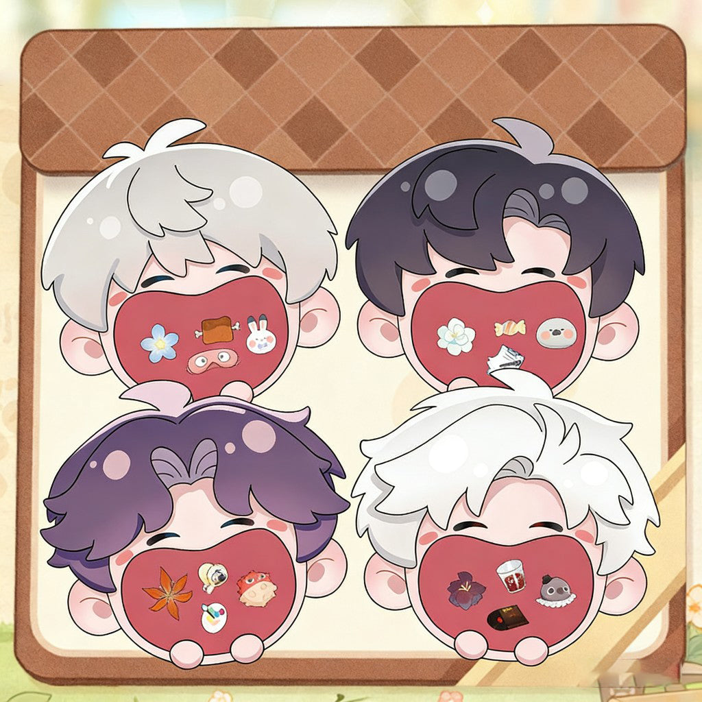 LaDS Original Chibi Big Mouth Shaker Keychain Double-Sided Pattern Creative Acrylic Merchandise Charm - merrys