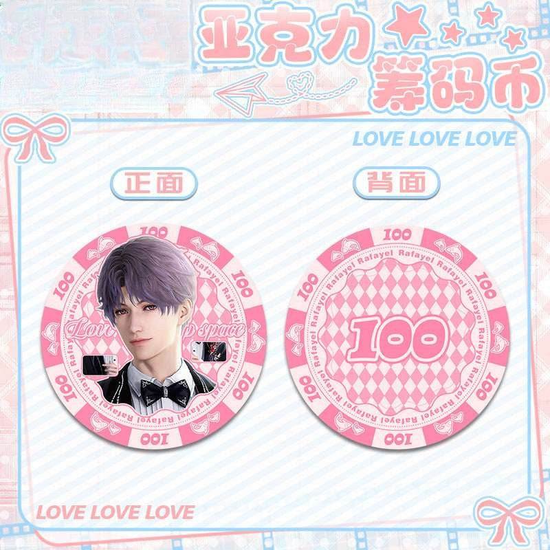 LaDS Acrylic Chip Coin 231-250 - Sandwich Double-Sided High-Definition Pattern Anime Game Merchandise - merrys