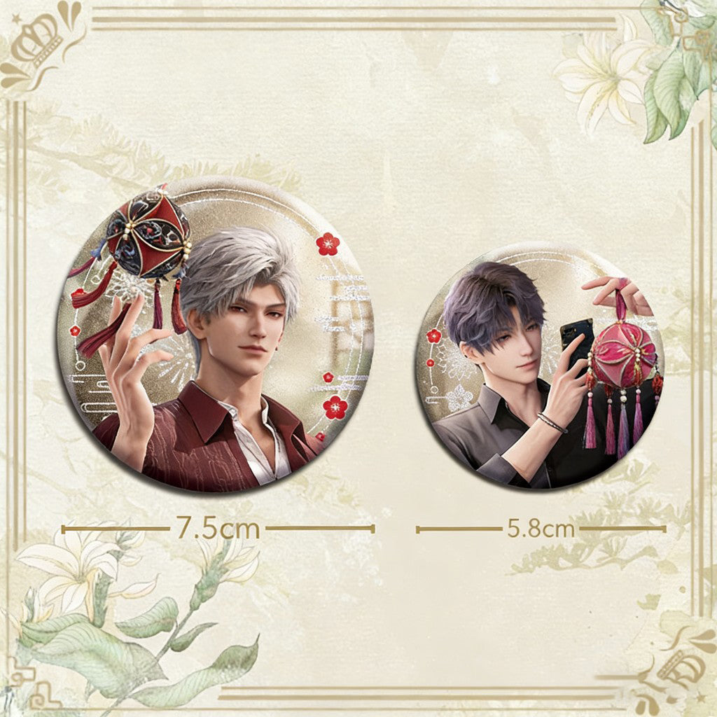 LaDS Double Flash Badge - 75mm 58mm Tinplate Anime Game Merchandise - merrys