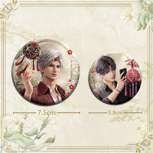 LaDS Double Flash Badge - 75mm 58mm Tinplate Anime Game Merchandise - merrys