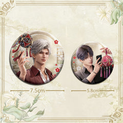 LaDS Double Flash Badge - 75mm 58mm Tinplate Anime Game Merchandise - merrys