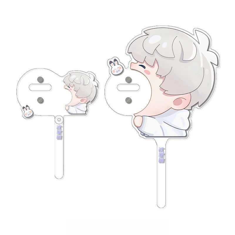 LaDS Original Badge Acrylic Check-in Stick - Badge Holder Display Set Ita Bag Decoration Anime Merchandise - merrys