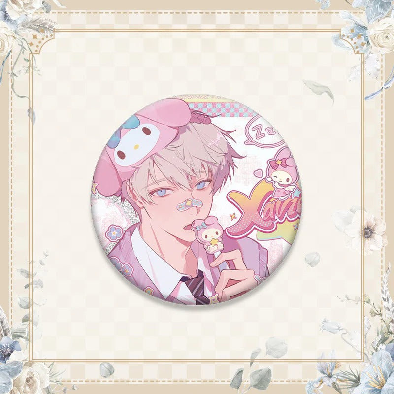 LaDS Double Flash Badge 1-64 - 75mm 58mm Tinplate Anime Merchandise - merrys