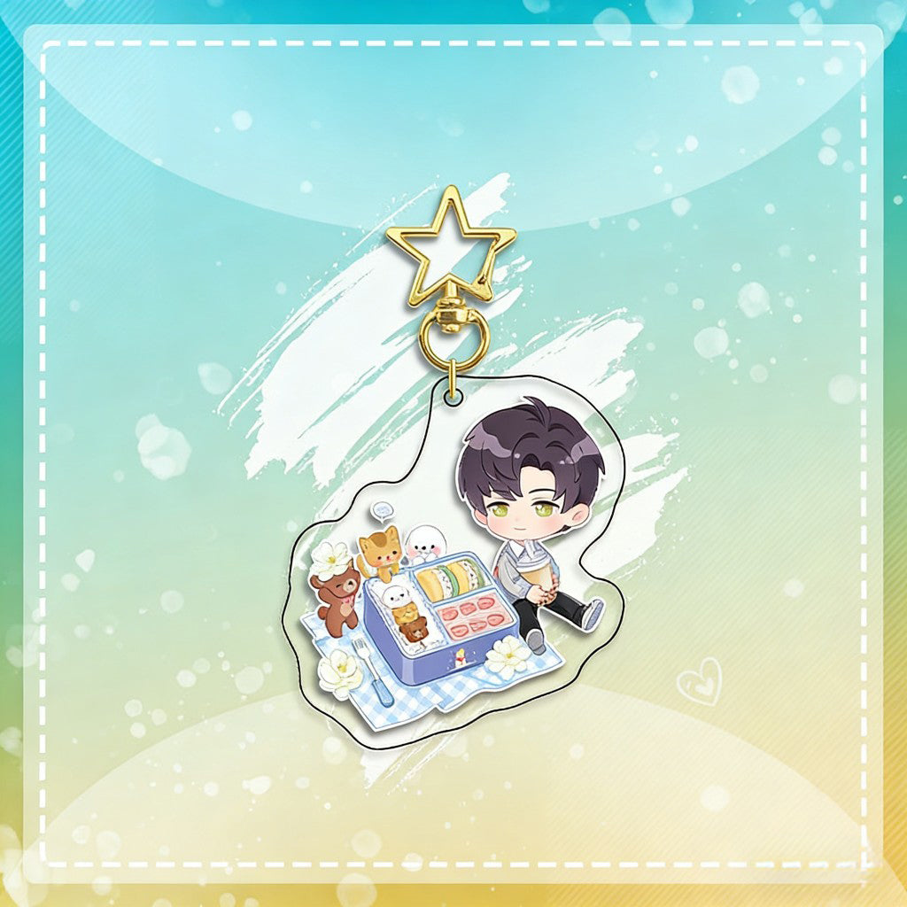LaDS Chibi Keychain Star Buckle Charm - Rafayel, Xavier Merchandise - merrys