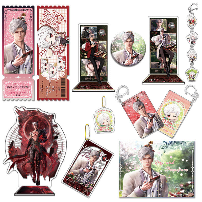 LaDS Sylus Birthday Where the Heart Dwells Series - Double Flash Badge, Standee Game Merchandise Gift