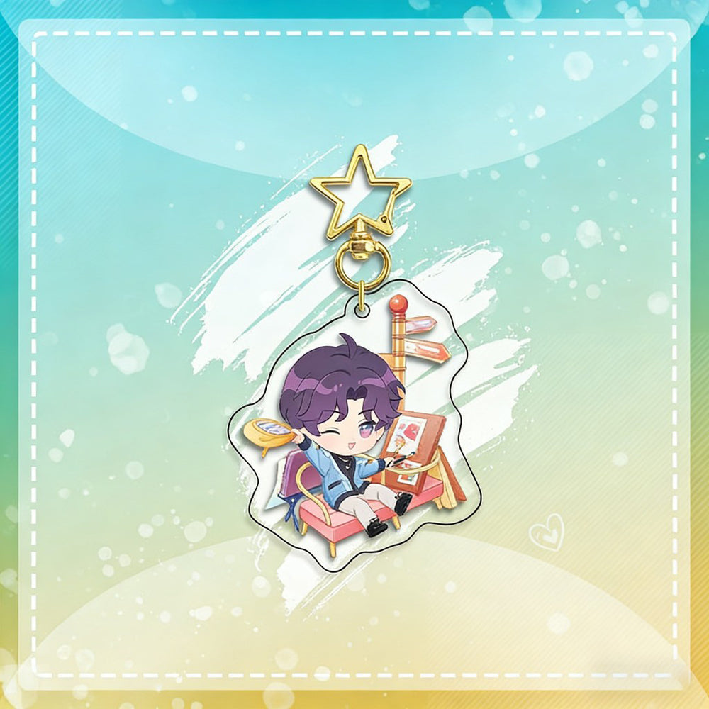 LaDS Chibi Keychain Star Buckle Charm - Rafayel, Xavier Merchandise - merrys