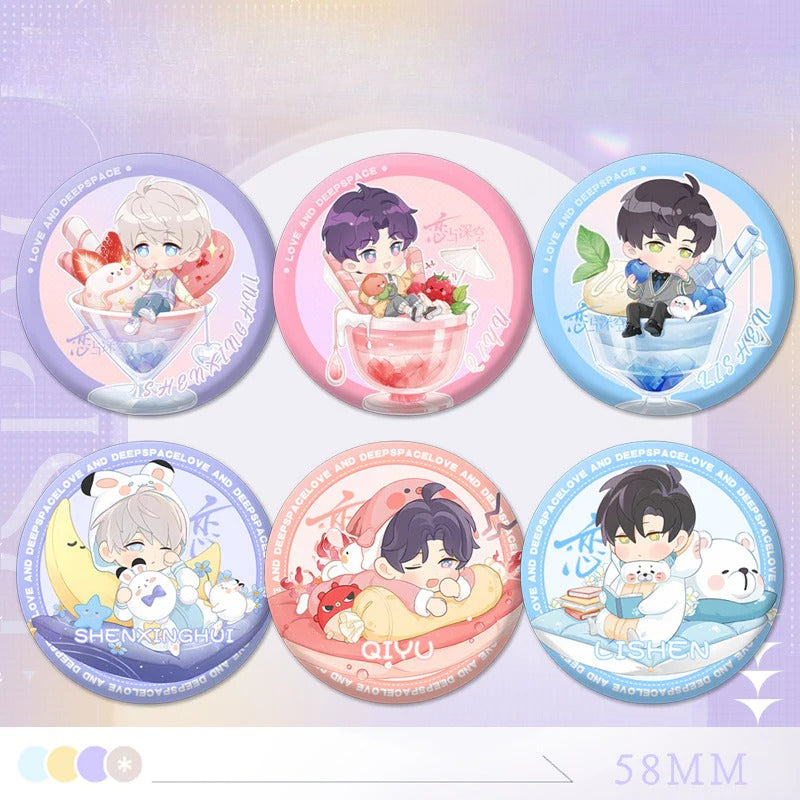 LaDS Series 101 Badge - Chibi Cartoon Character Zayne, Rafayel All Characters Badge Merchandise - merrys