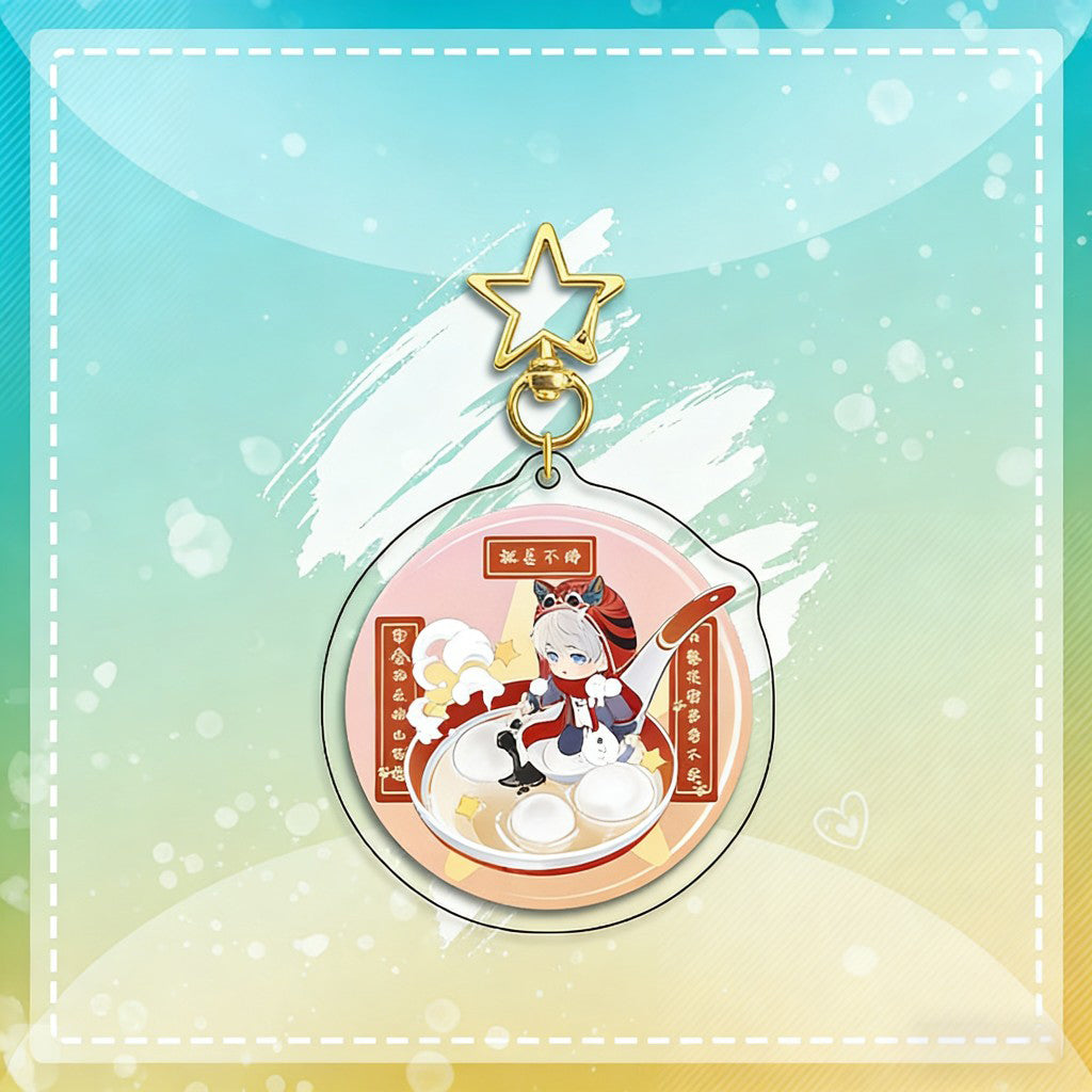 LaDS Chibi Keychain Star Buckle Charm - Rafayel, Xavier Merchandise - merrys