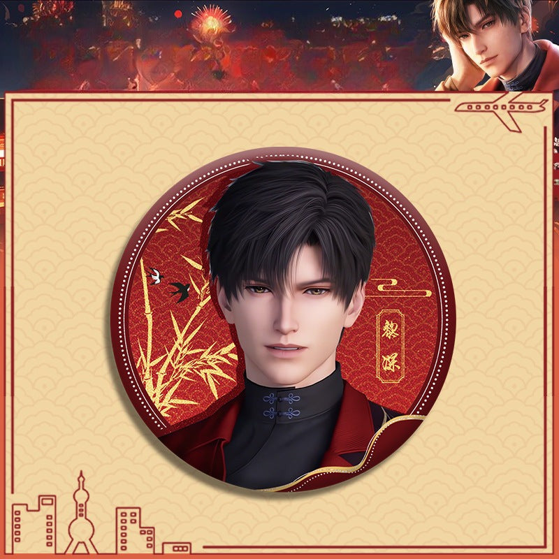 LaDS Double Flash Badge 143-196 - Diameter 75mm 58mm Tinplate Anime Merchandise - merrys