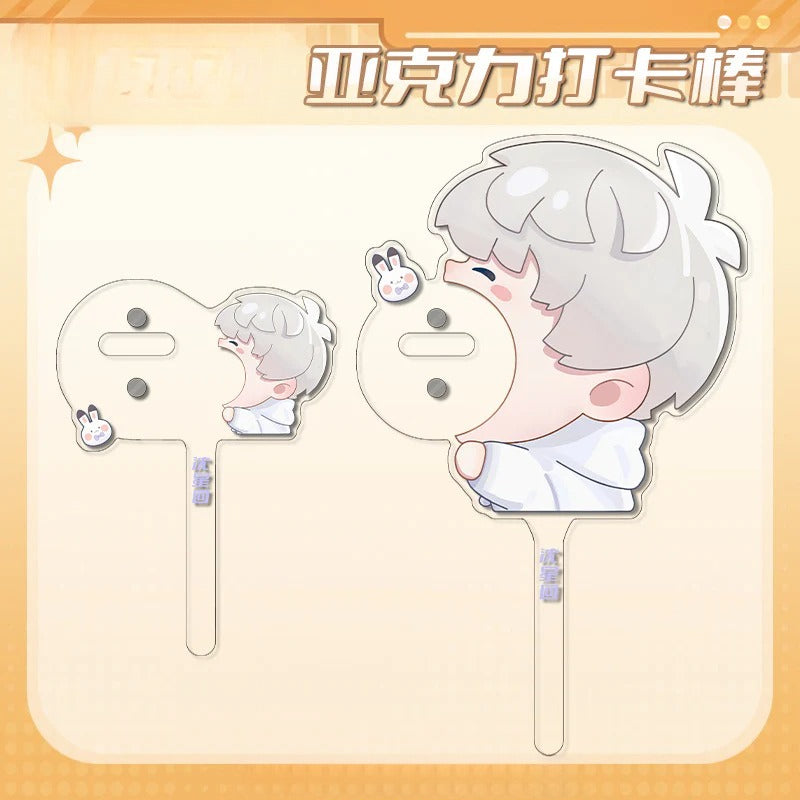 LaDS Original Badge Acrylic Check-in Stick - Badge Holder Display Set Ita Bag Decoration Anime Merchandise - merrys